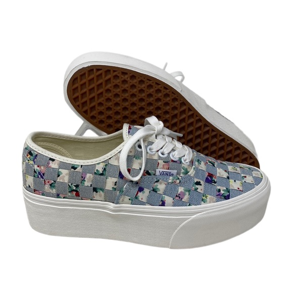 💖MEGA SALE💖VANS Authentic Stacker Woven Floral  Women’s Platform  VN0A5KXXAZA - Picture 7 of 10